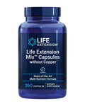 Life Extension Mix Cápsulas Sin Cobre - Fórmula Avanzada Multivitamínica y Mineral, 360 Cápsulas