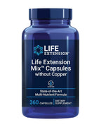 Life Extension Mix Cápsulas Sin Cobre - Fórmula Avanzada Multivitamínica y Mineral, 360 Cápsulas