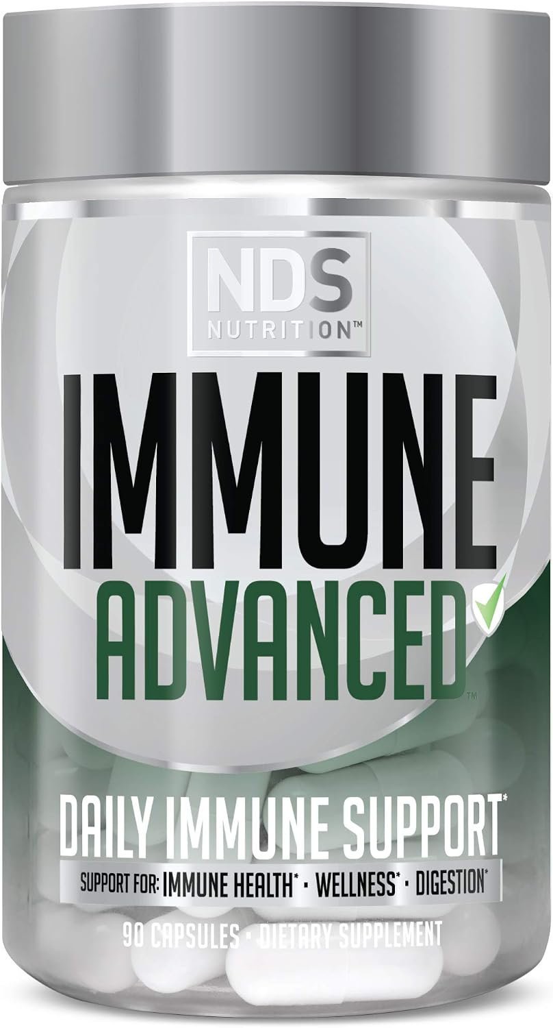 FitLife Brands Advanced Immune Booster – Defensa Inmunológica con Saúco, Vitamina C, Vitamina D, Zinc y Probiótico (90 Cápsulas)