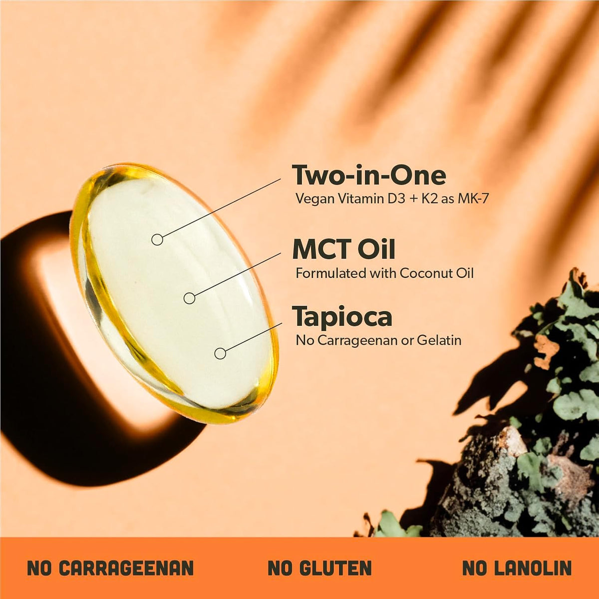 Sapling Vitamin D3 + K2 Vegano - 4000 UI D3 – Función inmunitaria: La vitamina D3 contribuye al funcionamiento – Image 3
