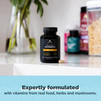 Ancient Nutrition Vitamina D3 5000 UI, 60 Cápsulas – Suplemento con Caldo de Huesos y Extracto de Hongo