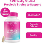 Pink Stork Probióticos de Fertilidad para Mujeres con Ashwagandha – 30 Cápsulas