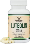 Double Wood Supplements Luteolina 100mg - 120 Cápsulas (60 Dosis) - Flavonoides Bioactivos Sin Gluten
