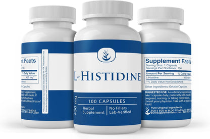 PURE ORIGINAL INGREDIENTS L-Histidina (100 Cápsulas) Siempre Puro, Sin Aditivos ni Rellenos, Verificado en Laboratorio – Image 4