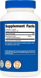 Nutricost Escutelaria Baicalensis 500mg, 120 Cápsulas Vegetales - No Transgénico, Sin Gluten