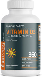 Bronson Vitamina D3 10.000 UI (250 mcg) - 360 Comprimidos