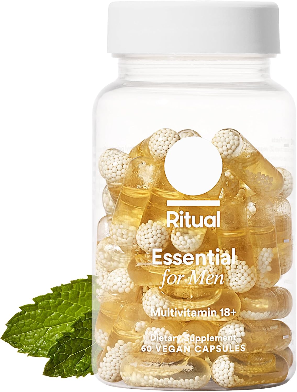 Ritual Multivitamínico para Hombres 18+ - Zinc, D3, B12, A, K2 - 60 Cápsulas (30 Dosis) - Vegano