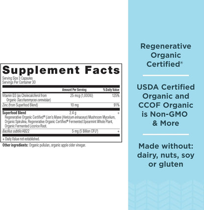 Ancient Nutrition Suplemento de Salud Intestinal, Certificado Orgánico Regenerativo, Cápsulas para el Soporte Intestinal, – Image 2