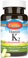 Carlson Vitamina K2 MK-4 (Menatetrenona) - 60 Cápsulas