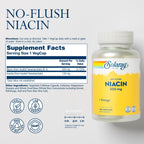Solaray No Flush Niacin 500 mg, Vitamina B3 sin Enrojecimiento, Vegano, 100 Cápsulas