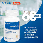 MAJOR Vitamina C 250 mg - 100 Comprimidos - Suplemento Alimenticio