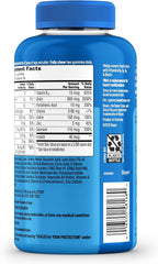 One A Day Men's Multivitamins Gummies – Multivitamínico para hombres con vitamina D, zinc, ácido fólico, gomitas masticables, 170 unidades