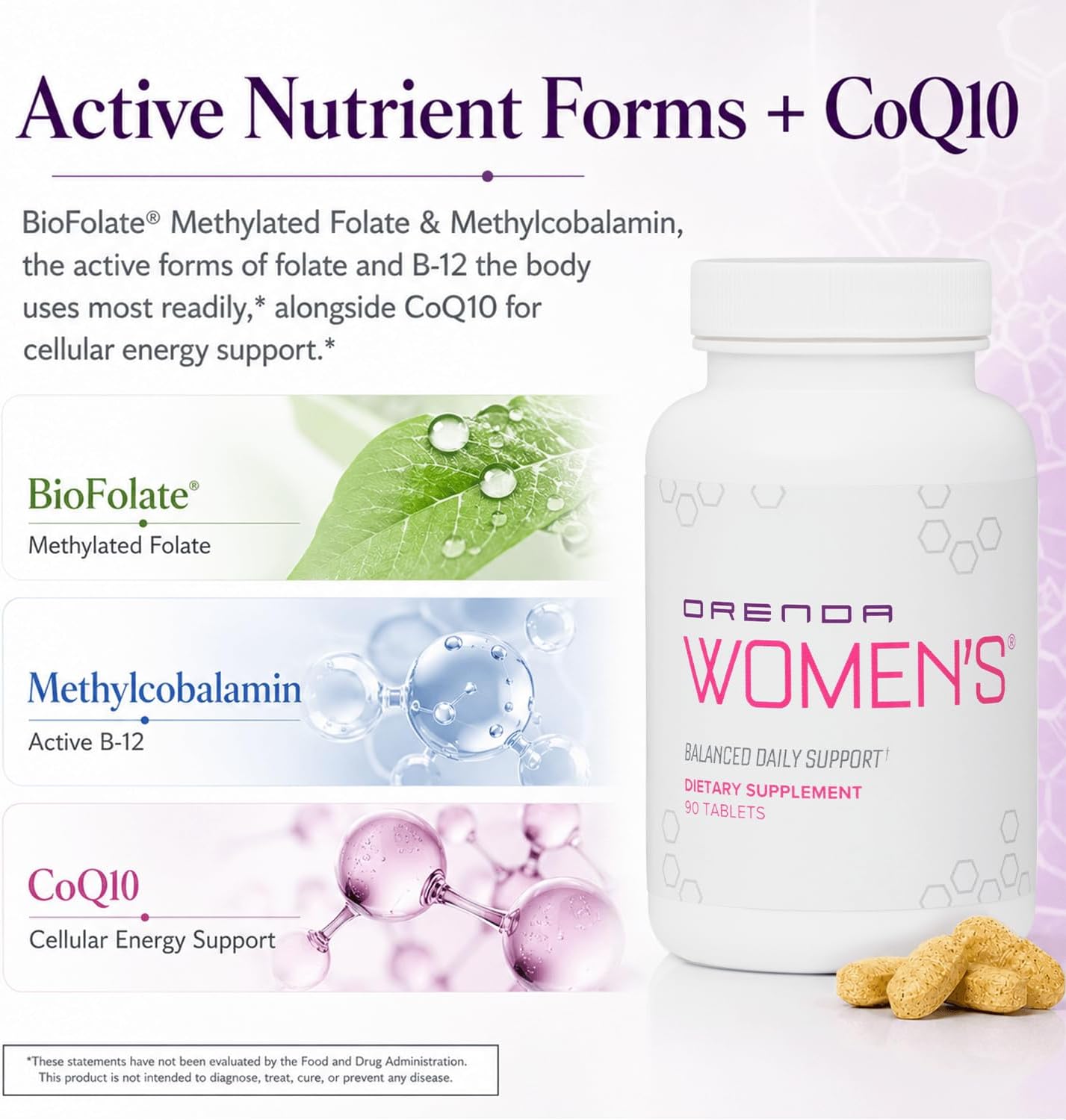 Orenda Women's® - Multivitamínico completo para mujeres 35+ - 90 comprimidos