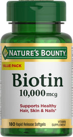 Nature's Bounty Biotina 10.000 mcg, 120 Cápsulas Blandas