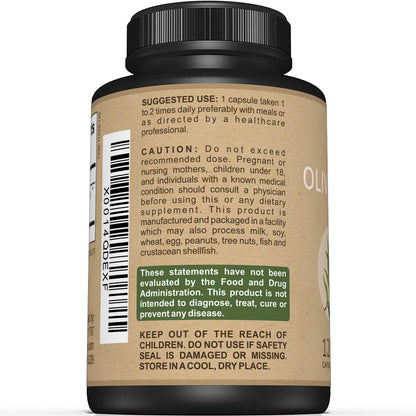 Extracto de Hoja de Olivo Premium – Estandarizado al 20% de Oleuropeína – 750mg por Cápsula – 120 Cápsulas – Image 3