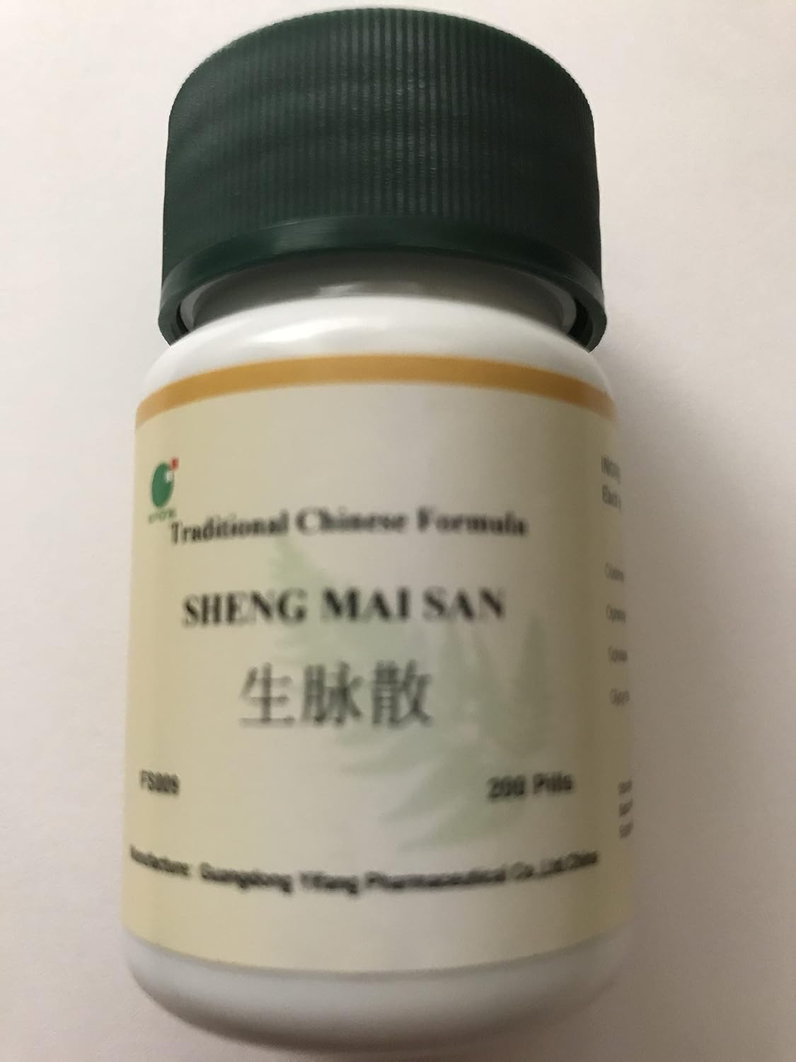 Sheng Mai San – Sheng Mai Yin, Sheng Mai Pian, Píldora del Gran Pulso, 200 píldoras