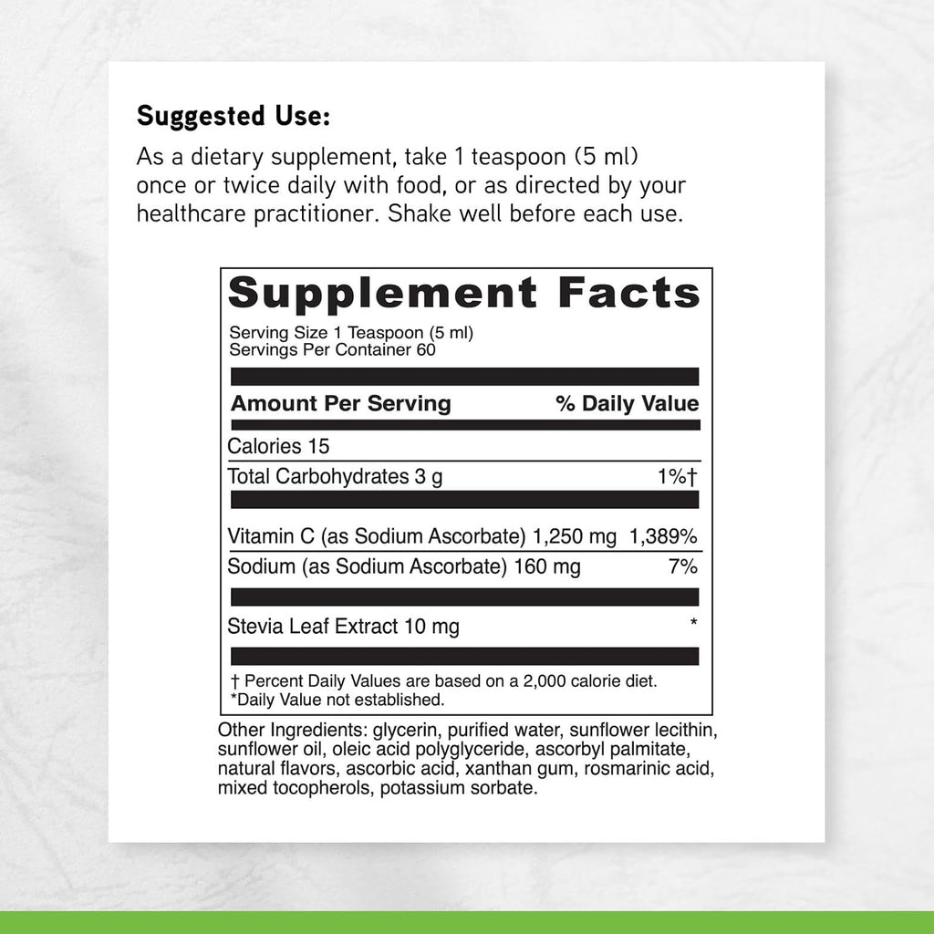 DAVINCI Labs Liposomal C - Liposomal Vitamin C for Collagen Production & Immune Support - 10.15 oz (60 servings)
