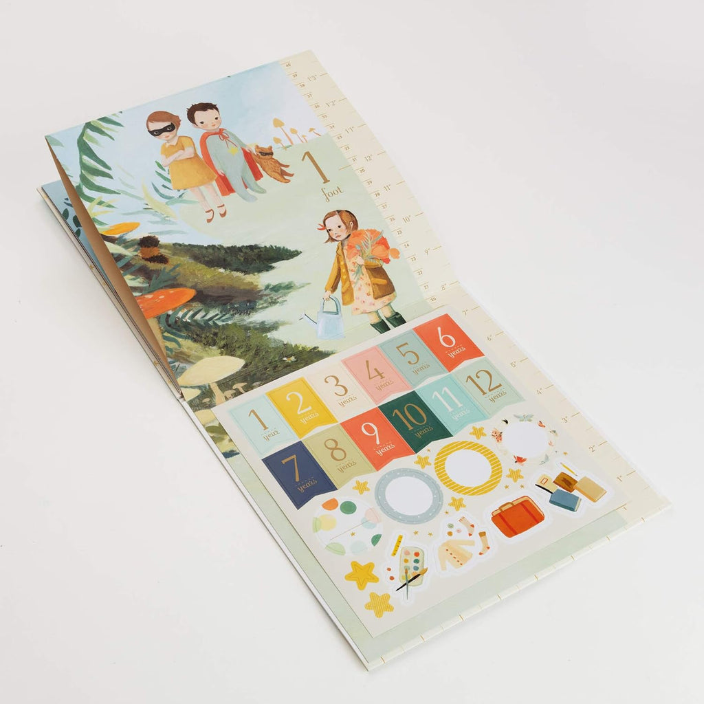 Tabla de crecimiento "The Wonderful Things You Will Be": Incluye pegatinas para marcar los hitos de crecimiento