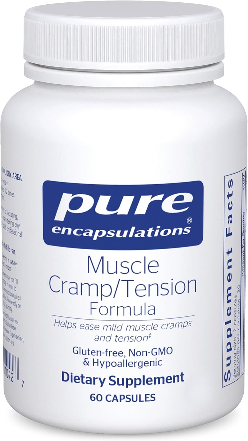 Pure Encapsulations Muscle Cramp/Tension Formula | Suplemento para Calambres Musculares y Tensión | 180 Cápsulas