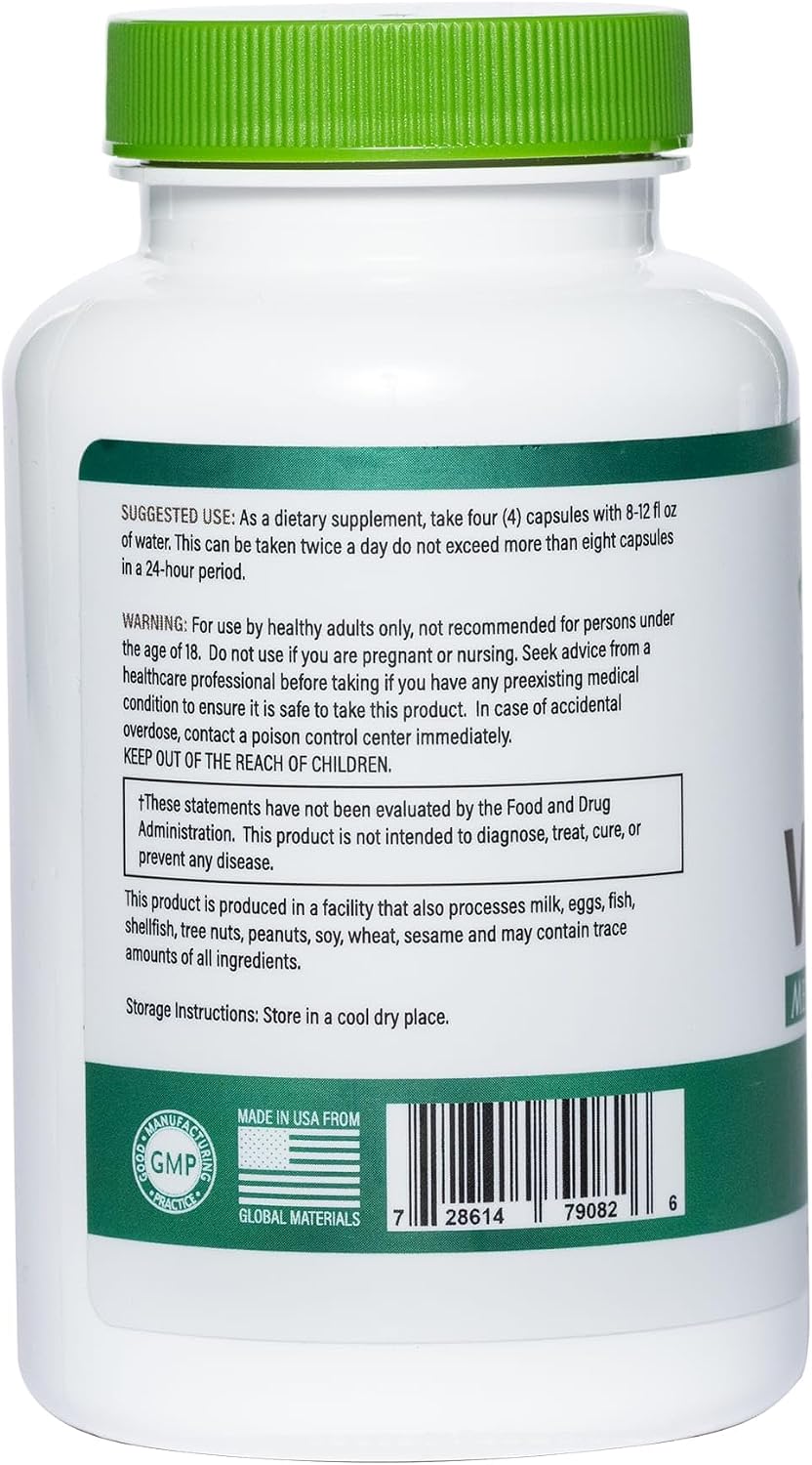 Virility - Potencia Masculina | Zinc (10 mg), Lecitina de Girasol (1200 mg), Extracto de Apio (1000 mg), Raíz de Maca (250 mg) | 120 Cápsulas