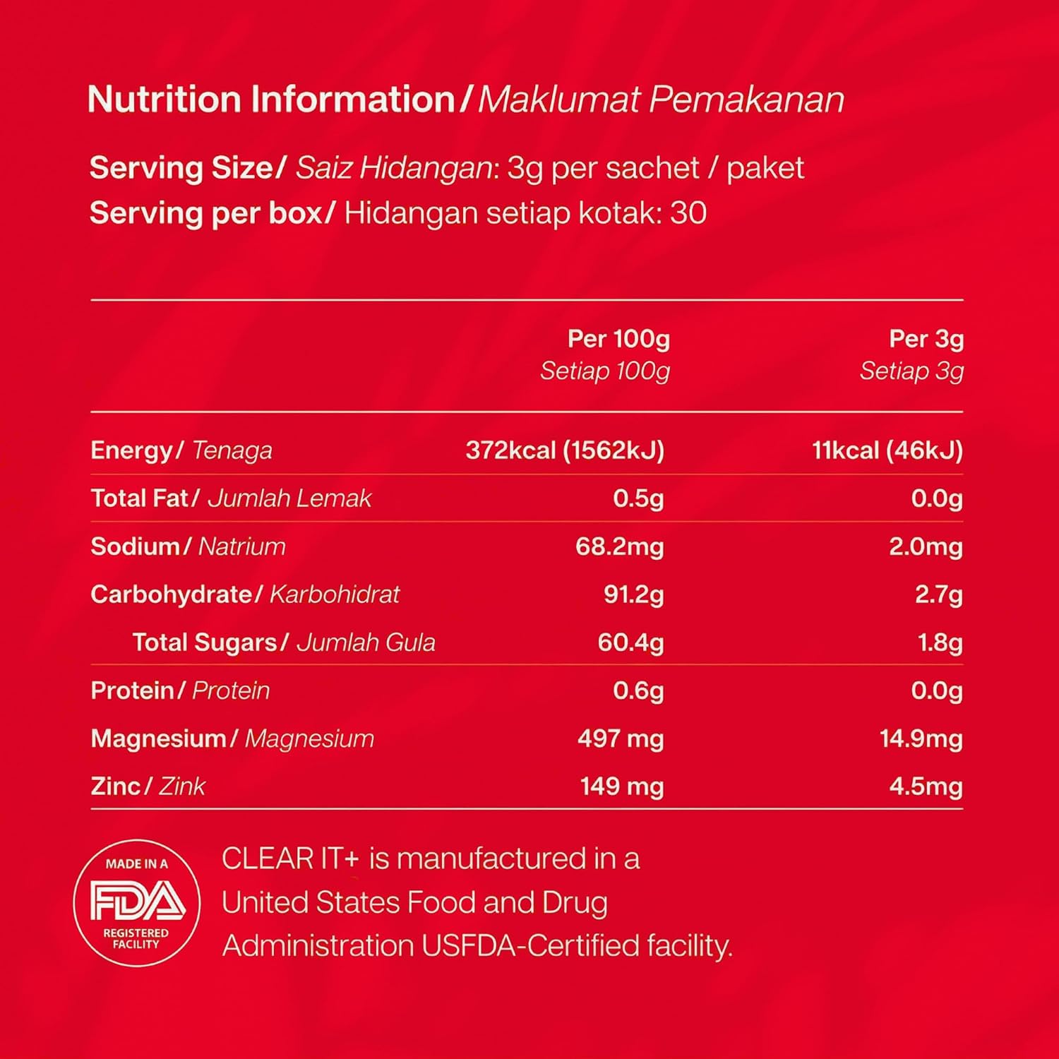Clear It+ Suplemento para el Acné – Apoyo Hormonal y Quístico con 10 Mil Millones de UFC Probióticos, Zinc, Magnesio y Complejo Vitamínico B – Detox Cutáneo para una Piel Más Clara y Lisa (30 Sobres)