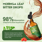 MaxuraFit Moringa Leaf Drops con Vitamina C - 118 ml