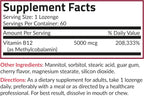Futurebiotics Methyl B12 5000 mcg Metilcobalamina, Sabor Cereza, 60 Comprimidos Vegetarianos