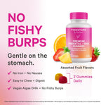 Pink Stork Premium Prenatal Gummy – Gominolas prenatales veganas con DHA de algas y folato metilado (60 unidades, 30 días)