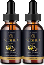 Sonofit Gotas para Acúfenos - Apoyo Auditivo Saludable - 2 Envases