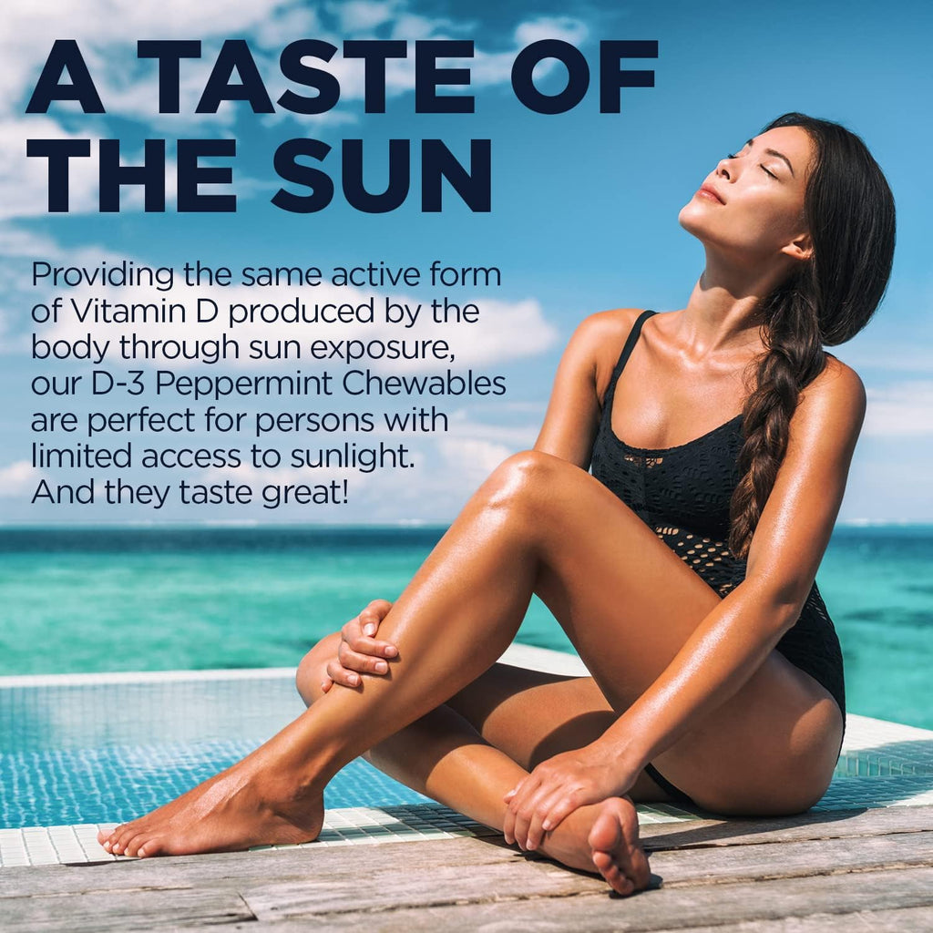 KAL Vitamina D3 Masticable 5000 UI (125 mcg) 60 Comprimidos