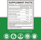 Cofure Zinc Quercetin Vitamina C D3 Líquido con Equinácea y Saúco Ecológicos – Gotas de Defensas para Adultos – Vegano, Sin Gluten – 60 ml (60 dosis)