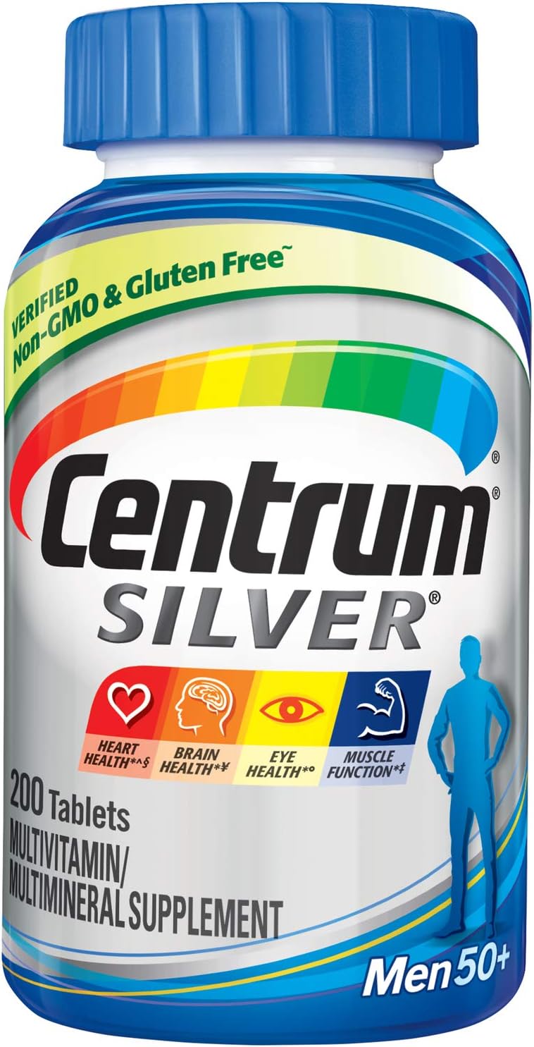 Centrum Silver Multivitamínico para Hombres 50+ - 200 tabletas