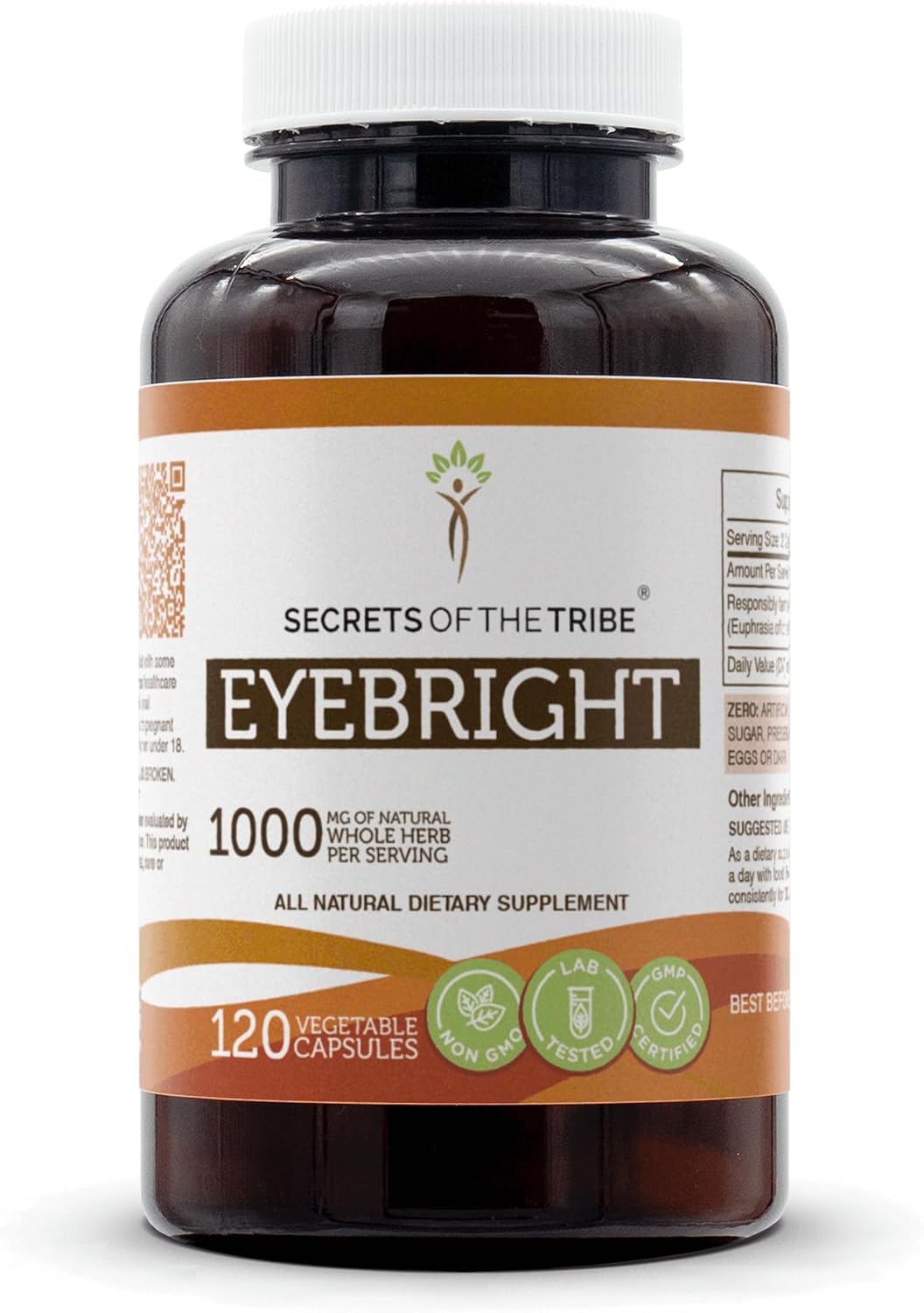 Secrets of the Tribe Eyebright 60 Cápsulas, 1000 mg - Euphrasia officinalis