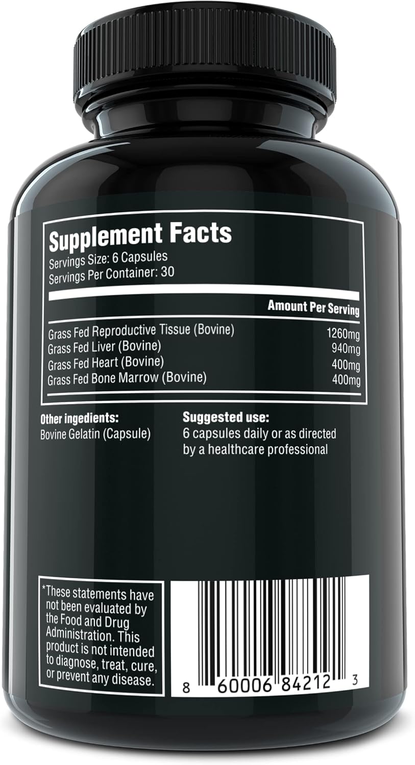 The Fittest Queen Organ Supplement, Hormone & Energy Support, 180 Cápsulas