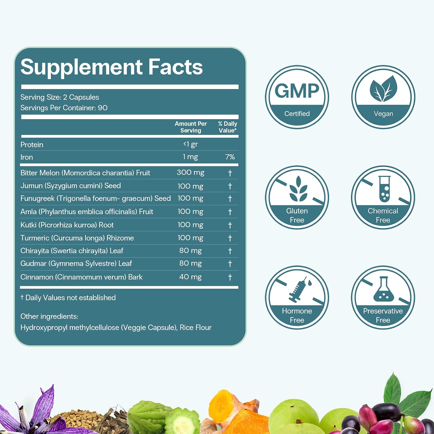 Curalin Blood Sugar Complex: Complejo de 9 Hierbas para el Metabolismo de la Glucosa y Energía - 180 Cápsulas