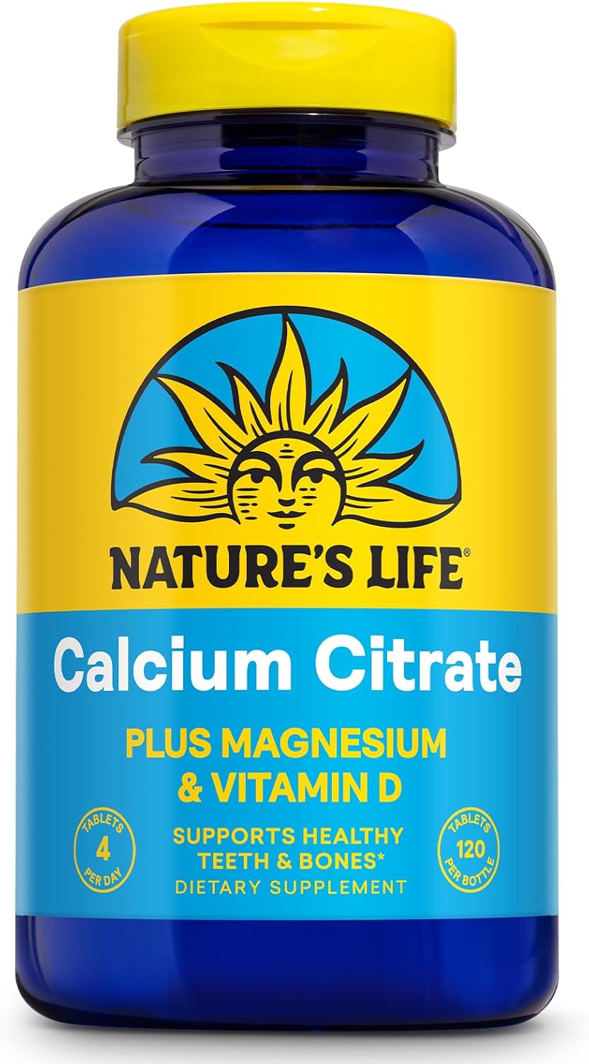 Nature's Life Calcium Citrate & Calcium Carbonate | 120 comprimidos
