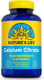 Nature's Life Calcium Citrate & Calcium Carbonate | 120 comprimidos