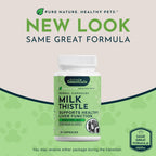 Animal Essentials Milk Thistle for Dogs and Cats - Liver Support, 150mg, Silymarin, Organic Herbal Capsules - 30 Count