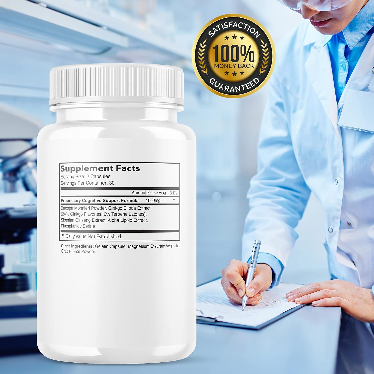 Neurotonix Memory Supplement - Fórmula Oficial - Comprimidos para la Memoria y Concentración, 120 Cápsulas (2 Envases)