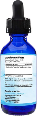 Absonutrix Blue Vervain Flowering Top Extract 650 mg - 118 ml (4 Fl Oz)