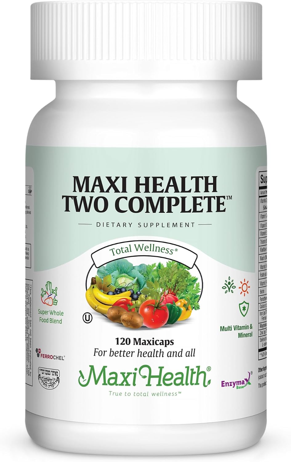 Maxi Health Multivitamínico Completo – 120 Cápsulas