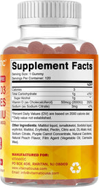 Vitamatic Vitamina D3 2000 IU Gominolas Sin Azúcar - 120 Unidades