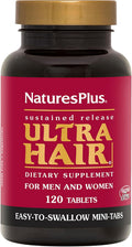 NaturesPlus Ultra Hair - 120 comprimidos pequeños de liberación prolongada (paquete de 2) - Apoyo para el cabello