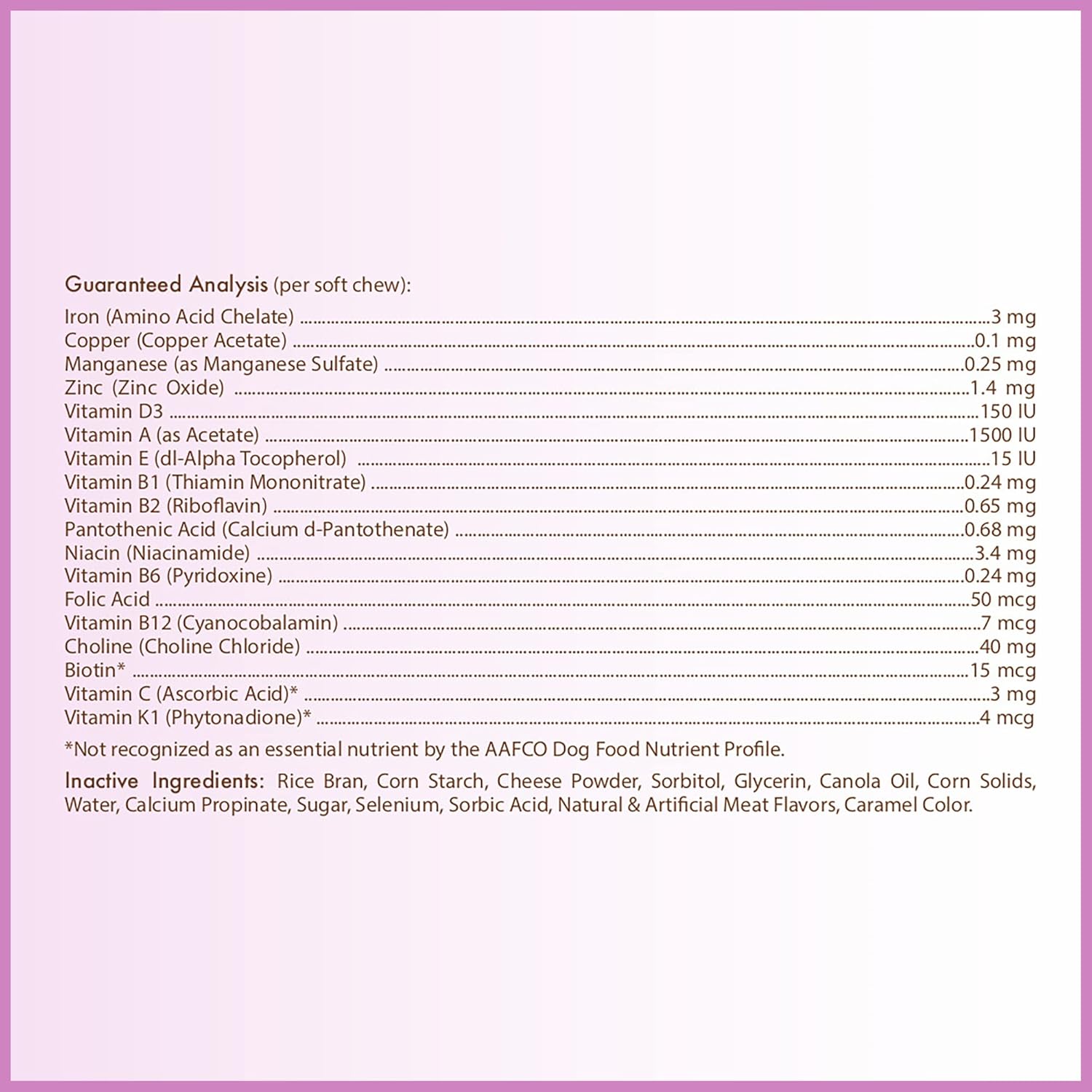 Healthy Breeds Akita Multivitamínico Masticables Blandos para Perros, 60 unidades