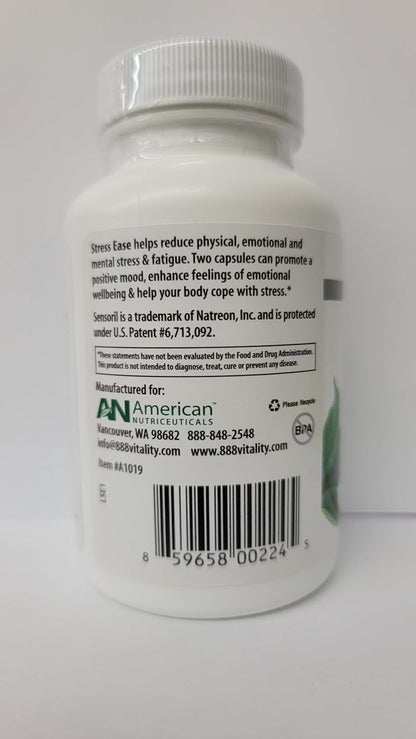 Stress Ease – Complejo de Teanina y – Other ingredients (Según etiqueta): Celulosa microcristalina, estearato de – Image 5
