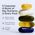 Planet 3 Vitamin Packs - Paquetes diarios de vitaminas para hombres y mujeres - 120 paquetes