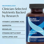 Neurobiologix Gut Histamine Support – Apoyo Digestivo e Inmune con Vitamina C, NAC y Bromelina, Favorece la Respuesta a la Histamina de los Alimentos, 60 Cápsulas Vegetarianas