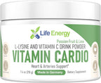 High-Dosed 2000mg Vitamin C & L-Lysine Drink Mix Powder | Sabor Maracuyá y Lima | 210g