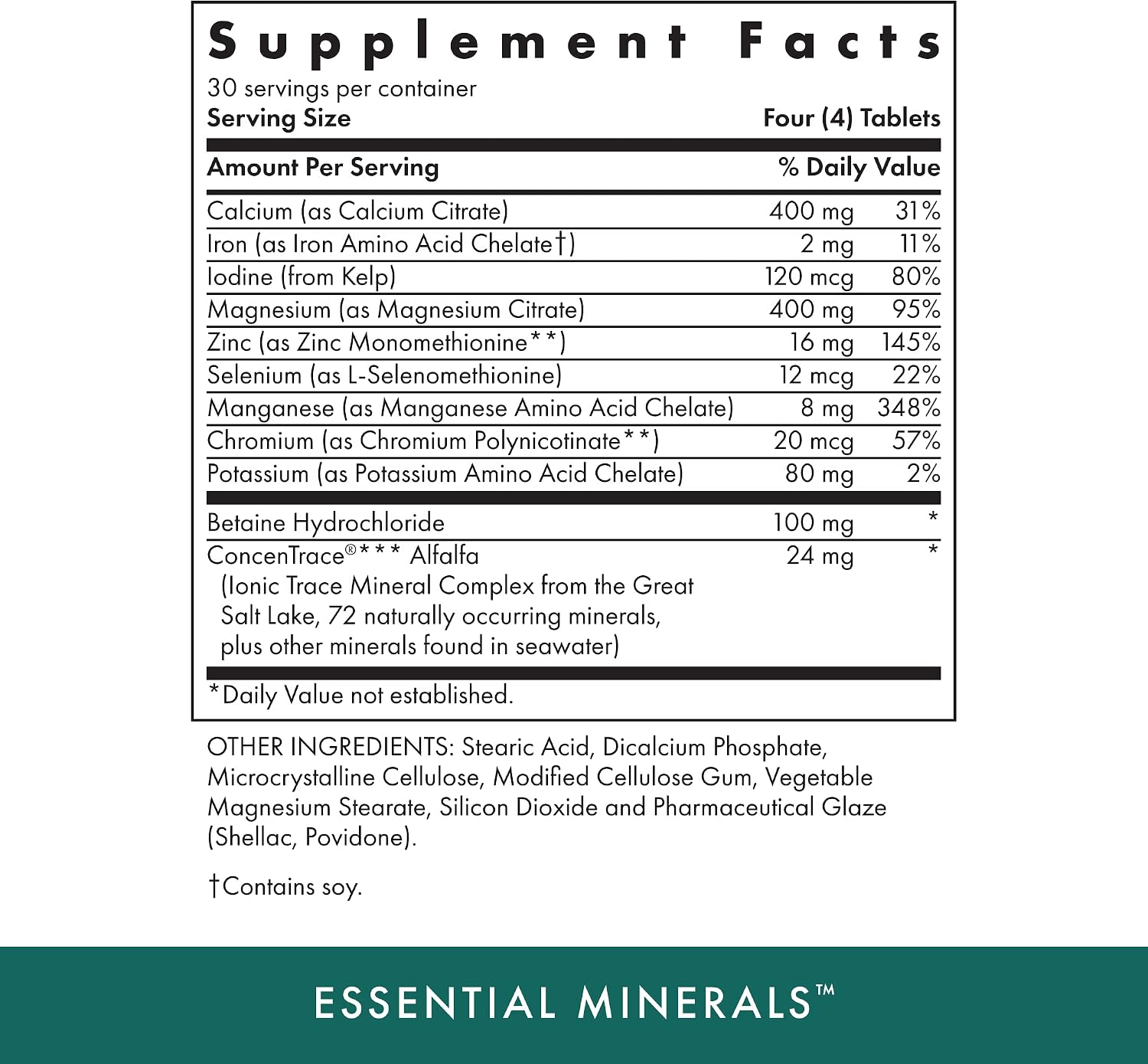 Michael's Health Minerales Esenciales - 120 Comprimidos Vegetarianos - Favorece la Comunicación Nerviosa y la Función Muscular - Kosher