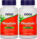 Now Foods, Rhodiola 500 mg, 60 Cápsulas Vegetales (Pack de 2)